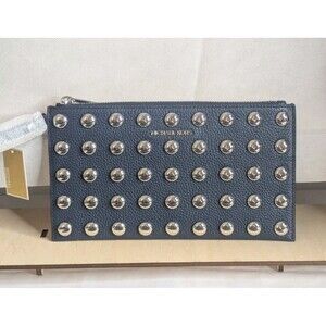 Michael Kors Jetset Studded Pouch - Navy